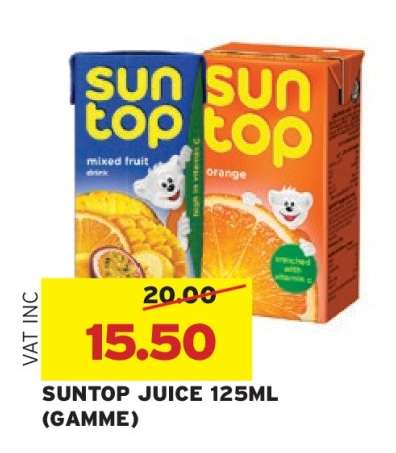 Suntop Juice 125ml (Gamme)