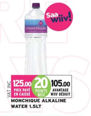 Monchique Alkaline Water 1.5LT
