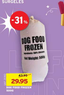 DOG FOOD FROZEN 500G