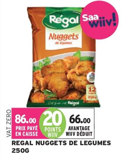 REGAL NUGGETS DE LEGUMES 250G