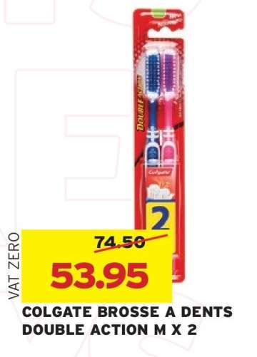 COLGATE BROSSE A DENTS DOUBLE ACTION M X 2