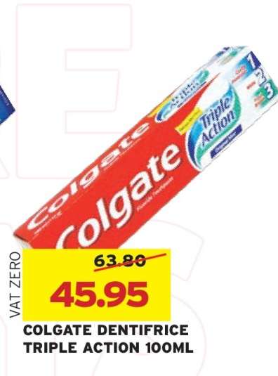 COLGATE DENTIFRICE TRIPLE ACTION 100ML