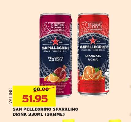 SAN PELLEGRINO SPARKLING DRINK 330ML (GAMME)
