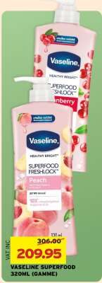 VASELINE SUPERFOOD 320ML (GAMME)