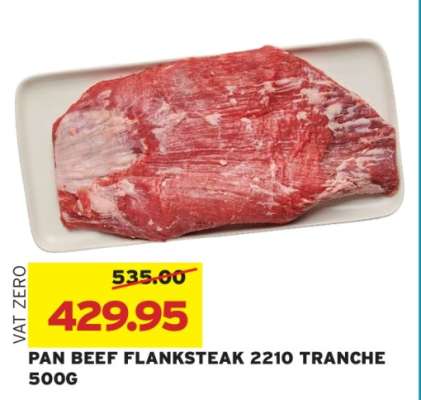 PAN BEEF FLANKSTEAK 2210 TRANCHE 500G