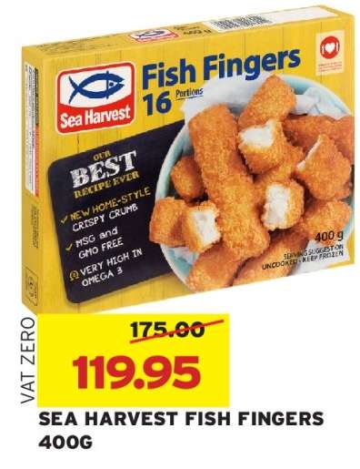 Sea Harvest Fish Fingers 400g