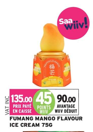 FUMANG MANGO FLAVOUR ICE CREAM 75G
