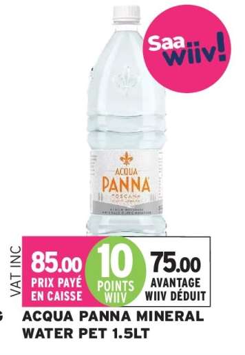 ACQUA PANNA MINERAL WATER PET 1.5LT