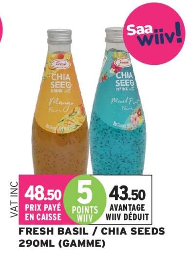 FRESH BASIL/CHIA SEEDS 290ML (GAMME)