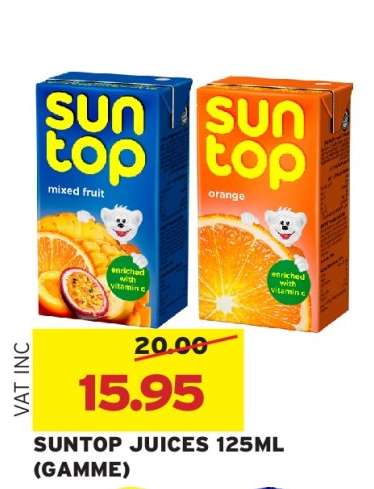 SUNTOP JUICES 125ML (GAMME)