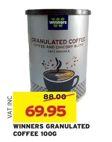 WINNERS GRANULATED COFFEE 100G