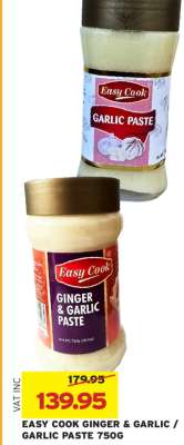 EASY COOK GINGER & GARLIC / GARLIC PASTE 750G