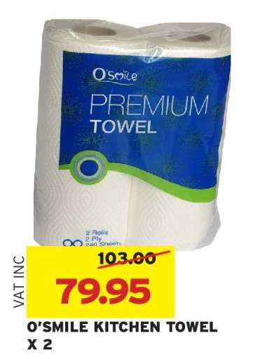 O'SMILE KITCHEN TOWEL X 2