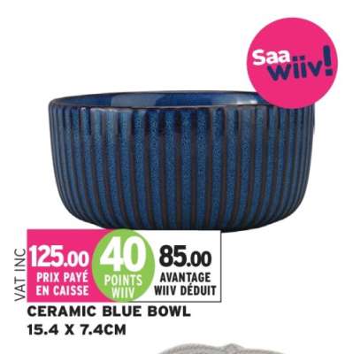 CERAMIC BLUE BOWL