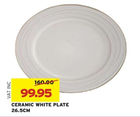 CERAMIC WHITE PLATE