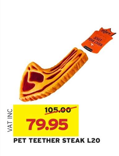PET TEETHER STEAK L20