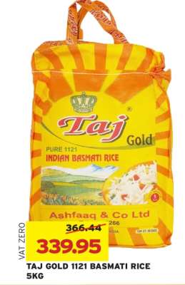 TAJ GOLD 1121 BASMATI RICE 5KG