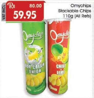 Omychips Stackable Chips 110g (All Refs)