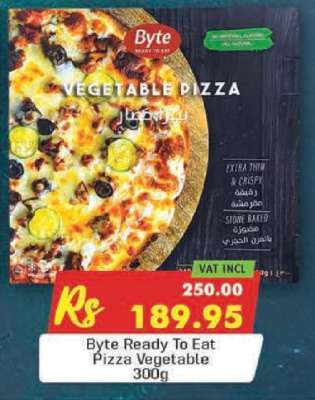 Byte Ready To Eat Pizza Vegetable 300g