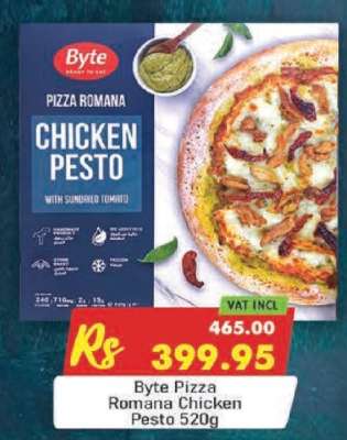 Byte Pizza Romana Chicken Pesto 520g