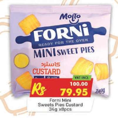 Forni Mini Sweets Pies Custard