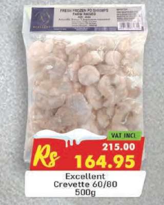Excellent Crevette 60/80 500g