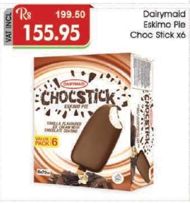 Dairymaid Eskimo Pie Choc Stick x6