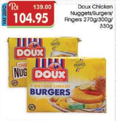 Doux Chicken Nuggets/Burgers/Fingers