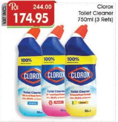 Clorox Toilet Cleaner 750ml (3 Refs)