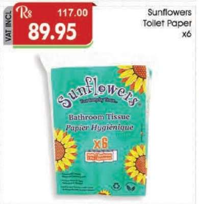 Sunflowers Toilet Paper x6