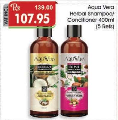 Aqua Vera Herbal Shampoo/Conditioner 400ml