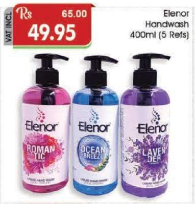 Elenor Handwash 400ml (5 Refs)