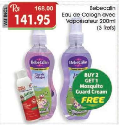 Bebecalin Eau de Cologne avec Vaporisateur 200ml