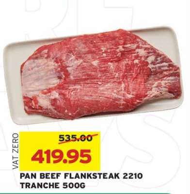 PAN BEEF FLANKSTEAK 2210 TRANCHE 500G