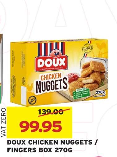 DOUX CHICKEN NUGGETS / FINGERS BOX 270G