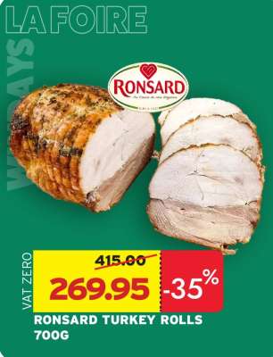 RONSARD TURKEY ROLLS