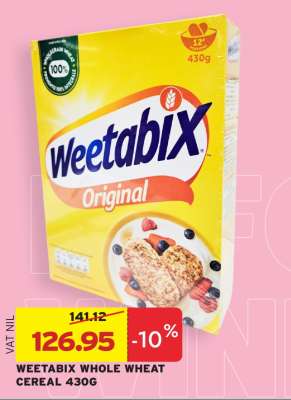 Weetabix Whole Wheat Cereal 430g