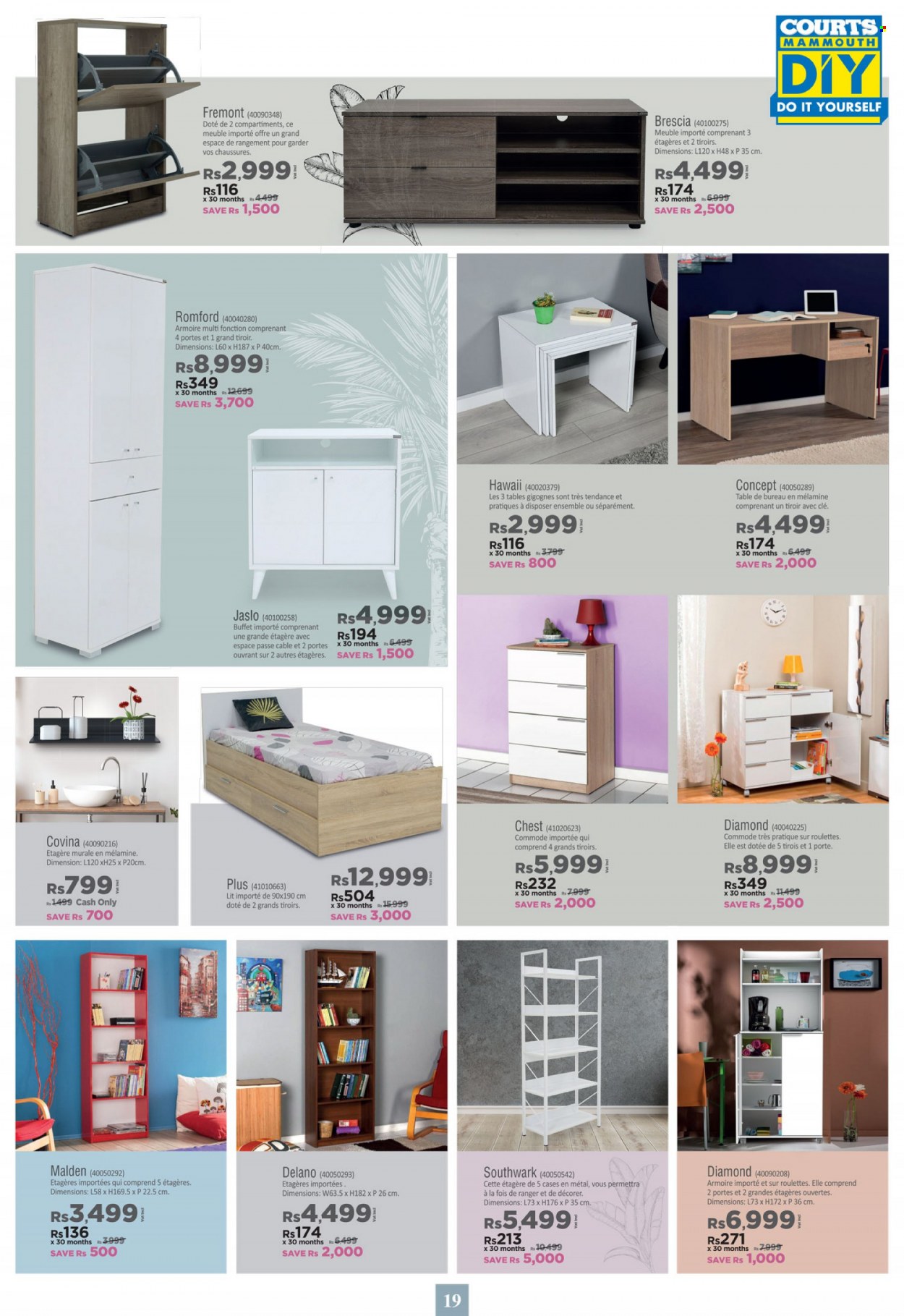 Courts Mammouth Catalogue - 1.11.2022 - 12.01.2023 - Sales products - table. Page 19.