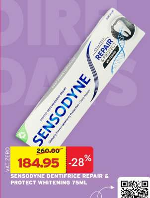 SENSODYNE DENTIFRICE REPAIR & PROTECT WHITENING 75ML