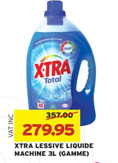 XTRA LESSIVE LIQUIDE MACHINE 3L (GAMME)