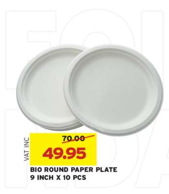 BIO ROUND PAPER PLATE