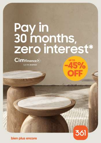 thumbnail - 361 catalogue - Pay in 30 months, zero interest