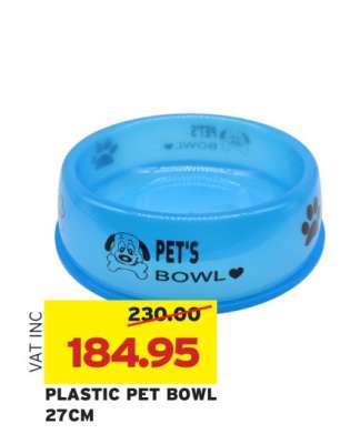 PLASTIC PET BOWL