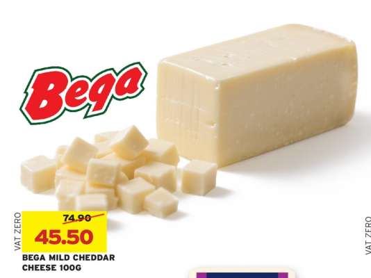 BEGA MILD CHEDDAR CHEESE 100G