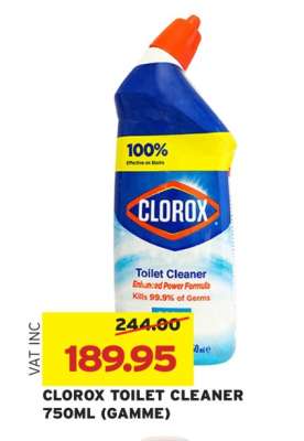CLOROX TOILET CLEANER 750ML (GAMME)