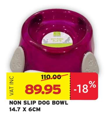 NON SLIP DOG BOWL