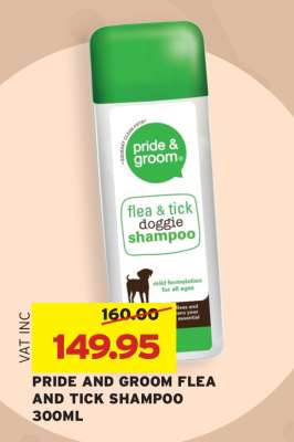 PRIDE AND GROOM FLEA AND TICK SHAMPOO 300ML