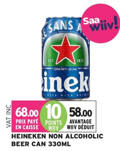 Heineken Non Alcoholic Beer Can 330ml