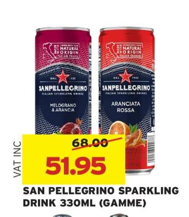 SAN PELLEGRINO SPARKLING DRINK 330ML (GAMME)