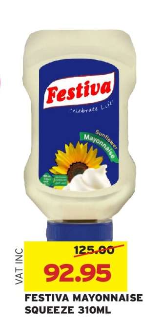 FESTIVA MAYONNAISE SQUEEZE 310ML